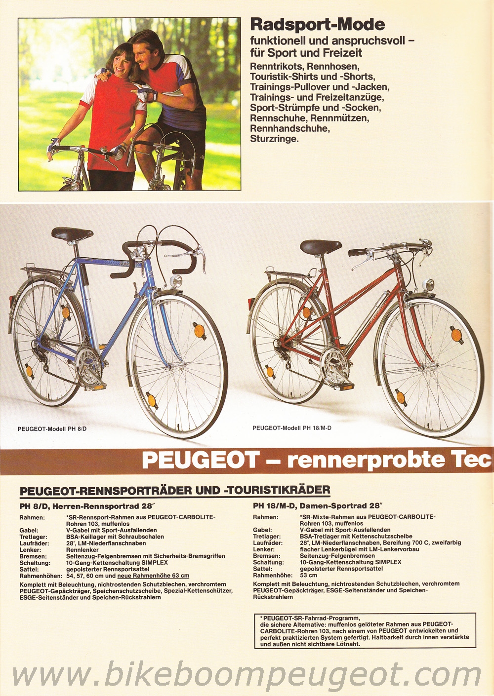 Peugeot 1984 Germany Brochure